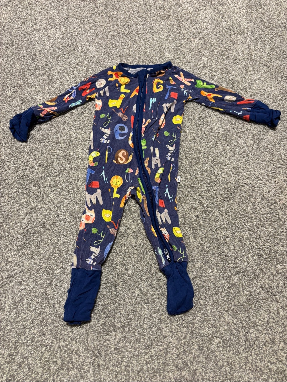 Little Sleepies - Alphabet Animals Zippy (0-3 mo)
